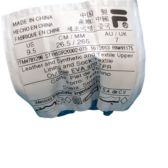 Fila cool Max memory foam running athletic trainers sneakers shoes 9.5 US - Picture 3 of 12